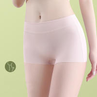 Bragas cortas de seda para mujer sin costuras Pantalones de nylon para niñas y niños Ropa interior femenina de verano Boxers transpirables - details 0