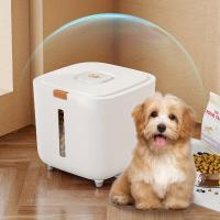 Contenedor de almacenamiento de alimentos sellado para mascotas con tapa, Cubo de plástico a prueba de humedad e insectos para perros y gatos, 1 unidad - details 3