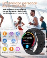 Reloj Inteligente Mujer Hombre,IP68 Impermeable Smartwatch Mujer,1,3'' Pantalla Táctil Reloj Deportivo Mujer,con Oxímetro,Monitor Sueño,Podómetro,DIY Esfera Reloj,Pulsómetro para Android iOS - details 0