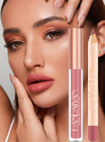Pintalabios, Combinación De Delineador De Labios Mate Y Brillo De Labios De 12 Colores, Antiadherente, Que No Se Decolora - details 0