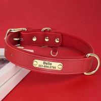 perro cuero PU personalizado, collares acolchados suaves, Collar identificación de mascota grabado gratis para perros pequeños y - details 13