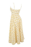 Vestido suspendido con espalda abierta para mujer, falda de longitud media con flores fragmentadas, estilo dulce y picante, verano 2025 - details 10
