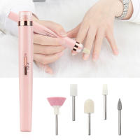 Amoladora eléctrica para uñas, máquina pulidora de uñas con luz 5 en 1, Mini bolígrafo eléctrico portátil para manicura, herramientas para quitar Gel - details 0