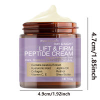 Crema de estiramiento facial instantáneo y crema para la piel firme El estiramiento facial sostenible reduce las líneas finas Crema de cuidado hidratante suave - details 5