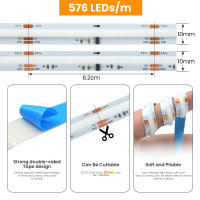 Tira de LED RGB de Alta Densidad GAHADA Control Remoto de 24 Teclas Luces Modernas con Efectos de Cambio de Color Iluminación y Decoración - details 3