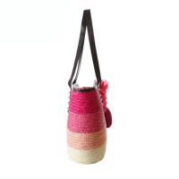 Bolso de hombro de paja tejido hecho a mano, bolso de gran capacidad para mujer, bolso de compras tejido para viajes en la playa y verano, bolso informal para mujer - details 12