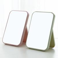 Espejo de maquillaje portátil plegable de escritorio para dormitorio de estudiantes, espejo pequeño de tocador femenino con espejo de princesa - details 4