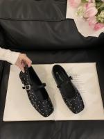 Xiaoxiangfeng remache Mary Jane zapatos nueva cabeza cuadrada boca poco profunda solo zapatos de fondo plano cinturón de una palabra zapatos pequeños de cuero - details 21