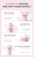 LAIKOU Sakura juegos para el cuidado de la piel limpiador Facial crema suero tóner hidratante brillo Anti arrugas Kit de cuidado Facial - details 8
