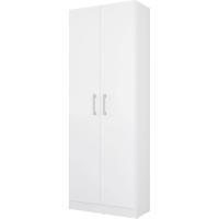 escobero Multiusos Dos Puertas en Color Blanco (Alto 170 cm/Ancho 61 cm/Fondo 32 cm) - details 3