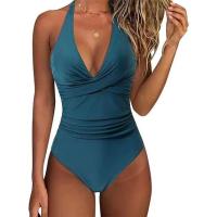 Circy Traje de Baño de Un Pie sin Espalda con Estampado de Leopardo Bikini de Encaje para Mujeres - details 31