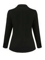 Chaqueta de Moda Delgada con Manga Larga Traje de Abalorio de Color Sólido para Otoño-Invierno 2025 - details 2