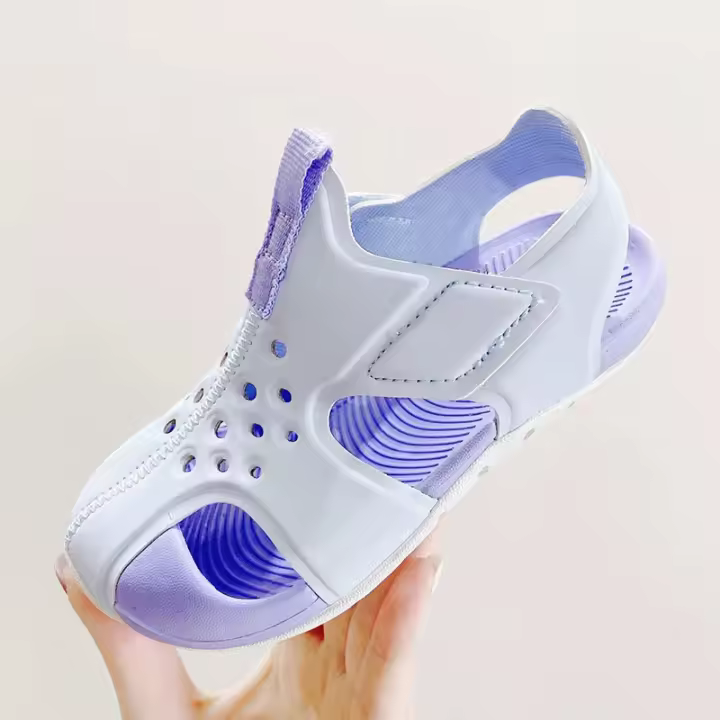 Avión ala Velcro niños agujero zapatos niños y niñas nuevo pequeño fresco bolsa transpirable cabeza sandalias - 1