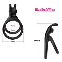 Anillo de Cóctel de Silicona para Hombres Retardo de Eyaculación Estimulación de Clítoris Juguetes Sexuales para Parejas Producto Sexual para Adultos - details 2