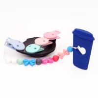 Abrazadera de Chupete Redonda de Plástico para Bebé 100 Piezas Accesorios de Juguete para Dentición Cadena de Muñeca DIY Unisex Recomendado para 4 meses + Silicona Estilo Sólido Libre de Nitrosamina Hecho en China - details 11
