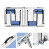 Mesa plegable, juego de 5 uds., mesa de Camping de aluminio de 120cm plegable con 4 taburetes, muebles de exterior, mesa de Picnic y silla portátil - details 8