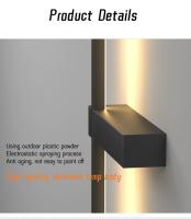 Lámpara LED de pared impermeable para exteriores, iluminación larga moderna para balcón, pasillo, puerta de villa, jardín - details 11
