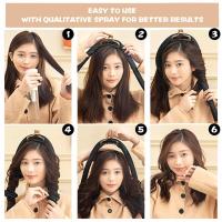 Un set de rizadores sin calor, lazy curlers, herramientas para el cabello DIY para usar durante la noche. - details 1