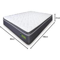 Colchón Viscosoft Reversible Firme, Antideslizante, Transpirable, Antibacteriano, Regulación Termológica Óptima Alta 21 cm Tejido de Alta Calidad - details 1