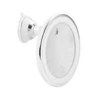 Espejo de maquillaje de viaje con aumento Flexible de 10x, pantalla táctil, luz LED regulable, espejo de escritorio, ventosa inferior, 3 modos de iluminación de colores - details 4