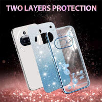 Funda móvil antisísmica con purpurina de flores para teléfono Nothing (3a) - details 2