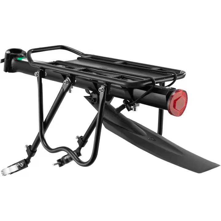 Portaequipajes Trasero para Bicicleta Portabultos MTB con Reflector para 24"-29" - 1