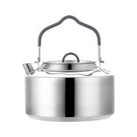 Tetera portátil de acero inoxidable para acampar al aire libre, cafetera, hervidor de 1,2 litros, villa para picnic y senderismo - details 0