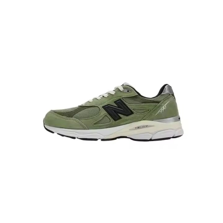 Oficial Leten NB 990 V3 Verde Negro marrón / Marrón Hombres Mujeres Zapatillas para correr - 1