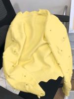 24 nuevo Otoño e Invierno wer idioma cárdigan de punto con perlas Sweetheart Daisy romántico borde ondulado suéter chaqueta - details 9