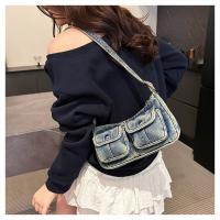 Bolso de mano de moda, bolso vaquero Retro, bolso cruzado para axila, bolso de hombro para chica picante, bolso para axila, bolso de tela Y2K, ropa de calle - details 27