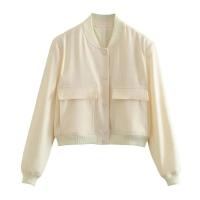 Chaqueta Bombera de Manga Larga Vintage Moda Casual para Mujeres con Bolsillos - details 1