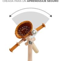 Bicicleta sin pedales rápida, bicicleta de equilibrio, partir a partir de 3 años, sólida, para niñas y niños, segura, ajustable, solo 3.7 kg, retro - details 13