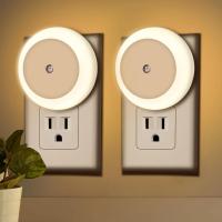 Luces LED nocturnas para uso doméstico, luz nocturna con enchufe en la pared, de anochecer a amanecer, con Sensor automático, pequeña y cálida, 0,5 W, 2 piezas - details 0