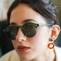 Gafas de sol polarizadas con protección UV400 para hombre y mujer, lentes de sol redondas polarizadas, estilo retro - details 2