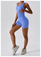 Traje de Yoga para Mujer de Un Pieza Sin Costuras Elástico Alto Integrado con Encanto Espalda Ajustado Set de Traje de Sports Material de Nylon - details 19