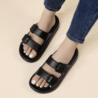 Pantuflas De Plataforma Gruesa Para Mujer Verano Playa Cómodas Antideslizantes Suela Suave Baño Hogar Zapatillas De Verano - details 15