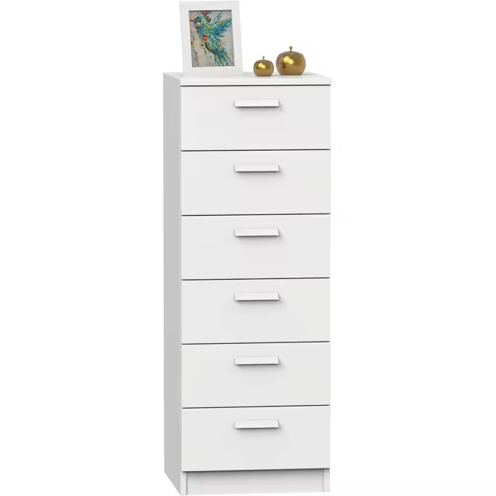 metálicas, Cajonera Dormitorios, Blanco, 78x74x40cm (Alto x Ancho x Fondo) Sinfonier, Colección Tibet - 1