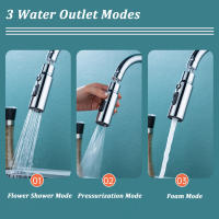 Aireador de grifo de cocina de 3 modos, adaptador extensor de grifo antisalpicaduras para baño, rociador de lavabo, ahorro de agua, boquilla de filtro de grifo - details 5