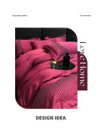Juego de Ropa de Cama de 4 Piezas en Color Sólido de Algodón Pima Bordado Nuevo para Hotel o Hogar - details 1
