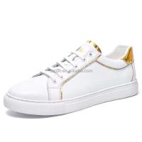 Nuevos zapatos al por mayor de Color oro blanco con capa superior de vaca para hombre, zapatillas clásicas puras de diseño 36-47, calidad de marca, mercado de Dubai - details 2