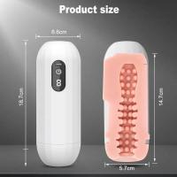Real automático de succión taza de masturbación masculina Oral Vagina adulto succión vibrador masturbador juguetes para hombres mamada sexo hine - details 3