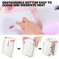 Secador de uñas con lámpara LED UV, luz de uñas de Gel, lámpara de uñas recargable con ajuste de temporizador, lámpara de Uñas de Gel UV para uñas de Gel - details 5