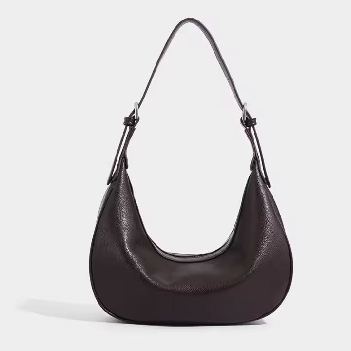 Bolso vintage para las axilas, bolso de media luna para principiantes, bolso de mensajero para el hombro del viajero. - 1