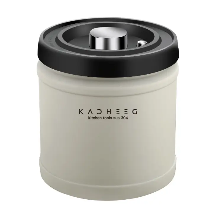 Latas selladas al vacío de bombeo de presión, latas de café, granos de té frescos, 304 cajas frescas de acero inoxidable - 1