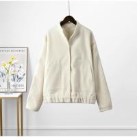 TRAFZA-abrigo liso elegante para mujer, chaqueta Bomber de manga larga con bolsillos y botones, ropa de calle informal holgada, 2023 - details 13