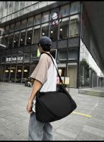 Combi-Bolsa para raqueta de Tenis, raqueta padel, bádminton aqueta, Unisex Adulto, Negro/Blanco - details 13
