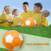 Pelota de fútbol de 20cm para niños y niñas, N ° 4, indentación Leeway Sport Curve Ball, naranja, Kicker, partido para exteriores e interiores - details 5