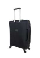 Maleta tamaño mediano Tela negra 66 x 44 x 25 cm Ultraligera 2,9 kg 4 360 °   ruedas giratorias - details 6