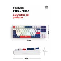 K87RGB iluminado Hot Swap Teclado Mecánico Gaming Gaming personalizado DIY Gaming Teclados Mecánicos - details 0