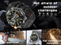 2024 Nuevo reloj inteligente para hombres 1,85 pulgadas 360*360 HD AMOLED pantalla táctil completa, reloj de trayectoria GPS, brújula,100 + modo deportivo, Impermeable,710mah, oxígeno en sangre, reloj deportivo de llamada Bluetooth Para iOS y Android - details 5
